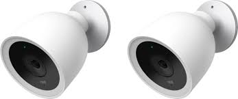 Google Nest Cam Iq Outdoor Security Camera 2 Pack White Nc4200us Best Buy