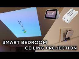 Projection screen image sizes at different distances. Smart Bedroom Ceiling Projector Setup Youtube Projectors