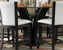Coaster stanton 5pc counter height dining table set. Homelegance Daisy Round Counter Height Table Glass Top 710 36rd Homelegance Elegancefurnituredirect Com