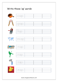 Word games are an entertaining way to learn. Free Printable Cvc Words Writing Worksheets For Kids Three Letter Rhyming Words For Kindergarten Megaworkbook