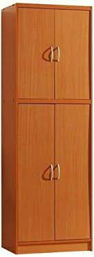 Maybe you would like to learn more about one of these? Hodedah Hi224 Cherry 4 Door Pantry Cabinet For Sale Online Ebay