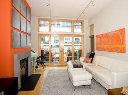 Orange wall dark woods grey couch white accessories gray living room design grey and yellow living room living room grey. Orange Living Room Ideas To Create Fresh And Welcoming Front Room Backside Gallery
