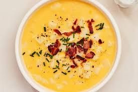 Cheddar Potato Soup With Bacon Recipe In 2020 Potato Bacon Soup Cheddar Potatoes Campbells Cheddar Cheese Soup Recipe