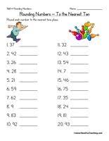 Rounding Worksheet Nearest Ten Rounding Worksheets Upper Elementary Math Have Fun Teaching