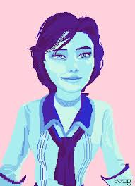 Bioshock Infinite: Pixel Elizabeth Comstock by Exxag