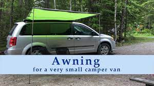 Diy Awning For Minivan Camper Youtube In 2021 Diy Awning Mini Van Campervan Awnings