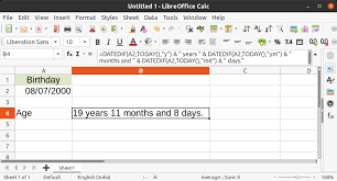 Excel will subtract 1 day and (0.25 * 24 = 6) hours from the date in a2 because excel thinks of time in terms of fraction/decimal. How To Calculate Date Difference In Libreoffice Calc