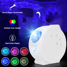 Led Night Light Projector Led Light 3 In 1 Star Night Light Starry Music Ocean Wave Project Shopee Malaysia