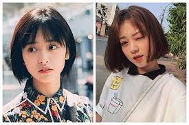 Blonde bob sendiri adalah potongan rambut pendek sebahu yang diwarna pirang. 8 Inspirasi Model Rambut Pendek Ala Korea Untuk Wajah Lonjong Womantalk Com Line Today