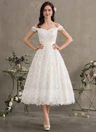 Due to high demand, production times on all items will increase beginning february 1, 2021. Us 179 00 Ball Gown Princess Off The Shoulder Tea Length Lace Wedding Dress With Bow S Jj S House Knee Length Wedding Dress Bow Wedding Dress Tea Length Wedding Dresses Lace