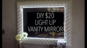 While mirrors with light around the edges should be considered accent lighting. Diy 20 Light Up Vanity Mirror With Remote Youtube