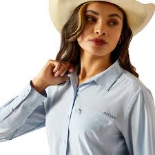 Ariat Ladies VentTek Chambray Blue Stretch Shirt 10051327