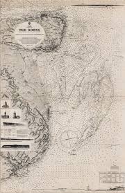 naval chart of the downs anchorage east kent map chart