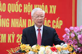 Tiếp tục tham gia tranh cử và đã trúng cử đại biểu quốc hội việt nam khóa 14 tại đơn vị bầu cử số 1. Tá»•ng Bi ThÆ° Nguyá»…n Phu Trá»ng Bá» Phiáº¿u Táº¡i Quáº­n Hai Ba TrÆ°ng Tp Ha Ná»™i Bao Nhan Dan