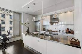 Maybe you would like to learn more about one of these? An Elegant Apartment In Tribeca Modern Kitchen Apartment Apartment Kitchen Contemporary Apartment Decor