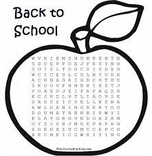 Maybe you would like to learn more about one of these? Back To School Word Search Activities For Kids