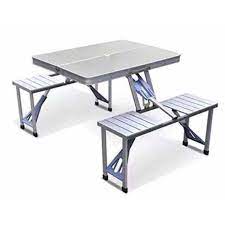 Unlike the other tables on this list, outsunny's portable picnic table is made from wood, to enhance that traditional outdoor experience. Foldable Picnic Tables Outdoor Tables Set With 4 Stools Shopee Philippines