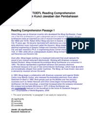 Maybe you would like to learn more about one of these? 50 Contoh Soal Toefl Reading Comprehension Lengkap Dengan Kunci Jawaban Dan Pembahasan Part A Pdf Human Tooth Oral Hygiene