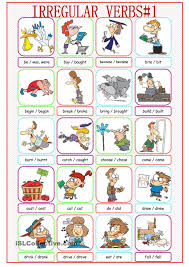 Irregular Verbs Picture Dictionary 1 Irregular Verbs English Verbs Picture Dictionary