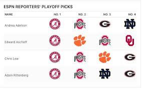 Espn Experts Update College Football Playoff Picks After Week 5