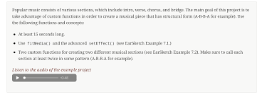 In this lesson, we'll talk about this aspect of song structure and see how it's used. Popular Music Consists Of Various Sections Which Chegg Com