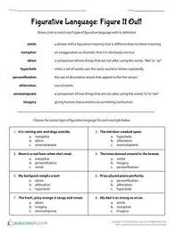 Figurative Language Definitions Anchor Charts In 2020 Figurative Language Figurative Language Worksheet Language Worksheets