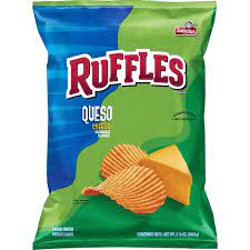 Ruffles Queso Flavored Chips 8 5oz In 2021 Ruffles Queso Queso Queso Cheese