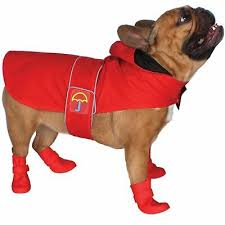 Waterproof Dog Pvc Hooded Raincoat Rain Coat Pet Jacket