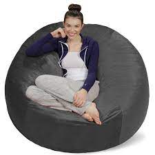 free 2 day shipping buy sofa sack memory foam bean bag chair 5 ft at walmart com bean bag chair cool bean bags bean bag sofa