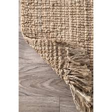 When you buy nuloom nuloom hand woven maui chunky loop rug, gray, 7'6x9'6 or any. Nuloom Hand Made Chunky Loop Natural Jute Area Rug In Tan Color Jute Hand Woven Area Rugs Home Garden