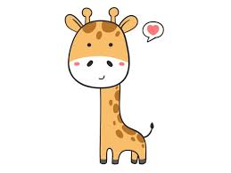 Pour réaliser une girafe, il vous suffit de baisser le majeur à moitié. Main Dessiner Girafe Mignonne Dire Petit Coeur Vecteur Premium