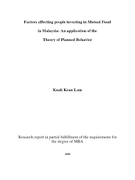 He never invests his money in any investment plan except in amanah saham bumiputera (asb) by pnb. Factors Affecting People Investing In Mutual Fund Mutual Funds Investment Management
