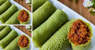 Kue dadar gulung merupakan makanan khas indonesia dan malaysia yang dapat digolongkan sebagai panekuk yang diisi dengan parutan kelapa yang dicampur dengan gula jawa cair. Resep Kue Dadar Gulung Jajanan Pasar Favorit Mari Masak