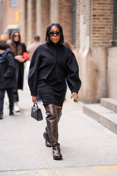 These Thigh-High Boots Outfit Ideas Are the Perfect Alternative to Winter  Tights | Marie Claire