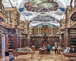 Image of Carolingian monastic library interior