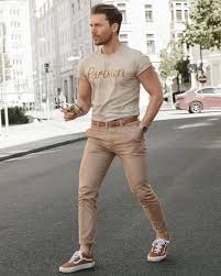 5 Khaki Chinos Outfits For Men Khaki Chinos Outfits Mensfashion Streetstyle Mens Casual Outfits Summer Outfits Men Mens Fashion Edgy