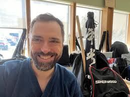 The recent JCCC senior tournament and Grading weekend in Toronto. I  achieved first Dan and the guy who's giving it his all is Castellani Sensei  in the singles competition.