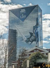 Bud Light Knight On Building In Atlanta Ga Building Bud Light Knight