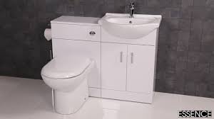 essence white gloss vanity unit, basin