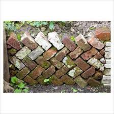 German Garden Recycled Retaining Brick Wall Use Brick Garden German Brick Garten Garten Zaun Ideen Garten Recycling
