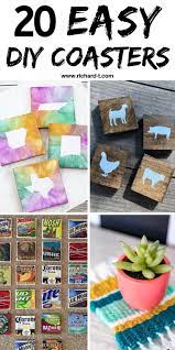 20 Easy Diy Coasters That You Can Make At Home Check Out These Awesome Homemade Coasters Diycoasters Coa Homemade Coasters Diy Coasters Diy Crafts To Sell