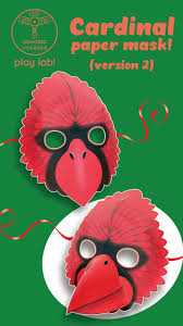 Cardinal, paper mask (Version 2)