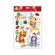 La paisible forêt des rêves bleus est soudain bouleversée par un mystérieux coup de tonnerre. Stickers Winnie L Ourson De Noel Electrostatiques