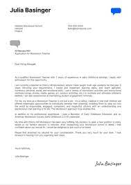 The more resumes and cover letters you send to prospective employers, the greater your chances of landing an interview. Montessori Teacher Cover Letter Template Kickresume