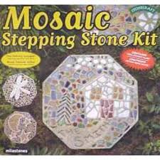 Stepping stone molds are usually used for floors, but if casted thinner, they could be used as wall tiles, for tabletops, or anything else your imagination desires. Mosaic Stepping Stone Kit Hobby Lobby 879205 Mosaic Stepping Stone Stepping Stone Kits Mosaic