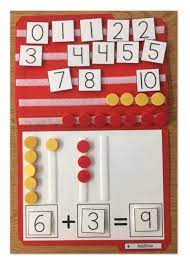 Simple Addition File Folder Activities And Blank Printables File Folder Activities Math Addition Math Activities
