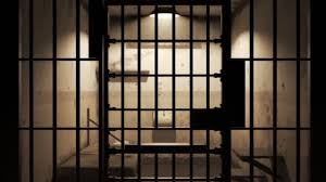 Animation Old Grunge Locked Prison Cell Seen Jail Bars Dolly Stock Video C 3dmentat 198081812