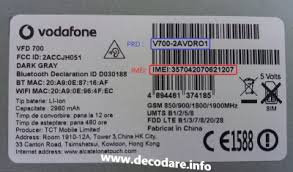 Codurile pin sau puk pentru deblocarea cartelei sim sunt furnizate de operatorul dvs. Cheie Retea Alcatel Decodare Telefon Vodafone 555 Vfd700 Vfd500 Vfd610 Vfd300 Vfd200