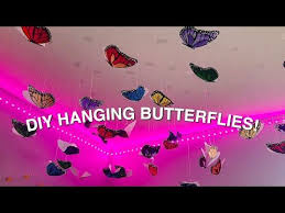 Butterflies are made of paper. Hanging Butterfly Decorations Wild Country Fine Arts