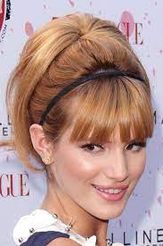 Tyra banks long hairstyle with bangs : 20 Pretty Hairstyles With Headbands Pony Bump Bangs Headband And Some Girlie Sass Headband Hairstyles Pretty Hairstyles Chic Hairstyles